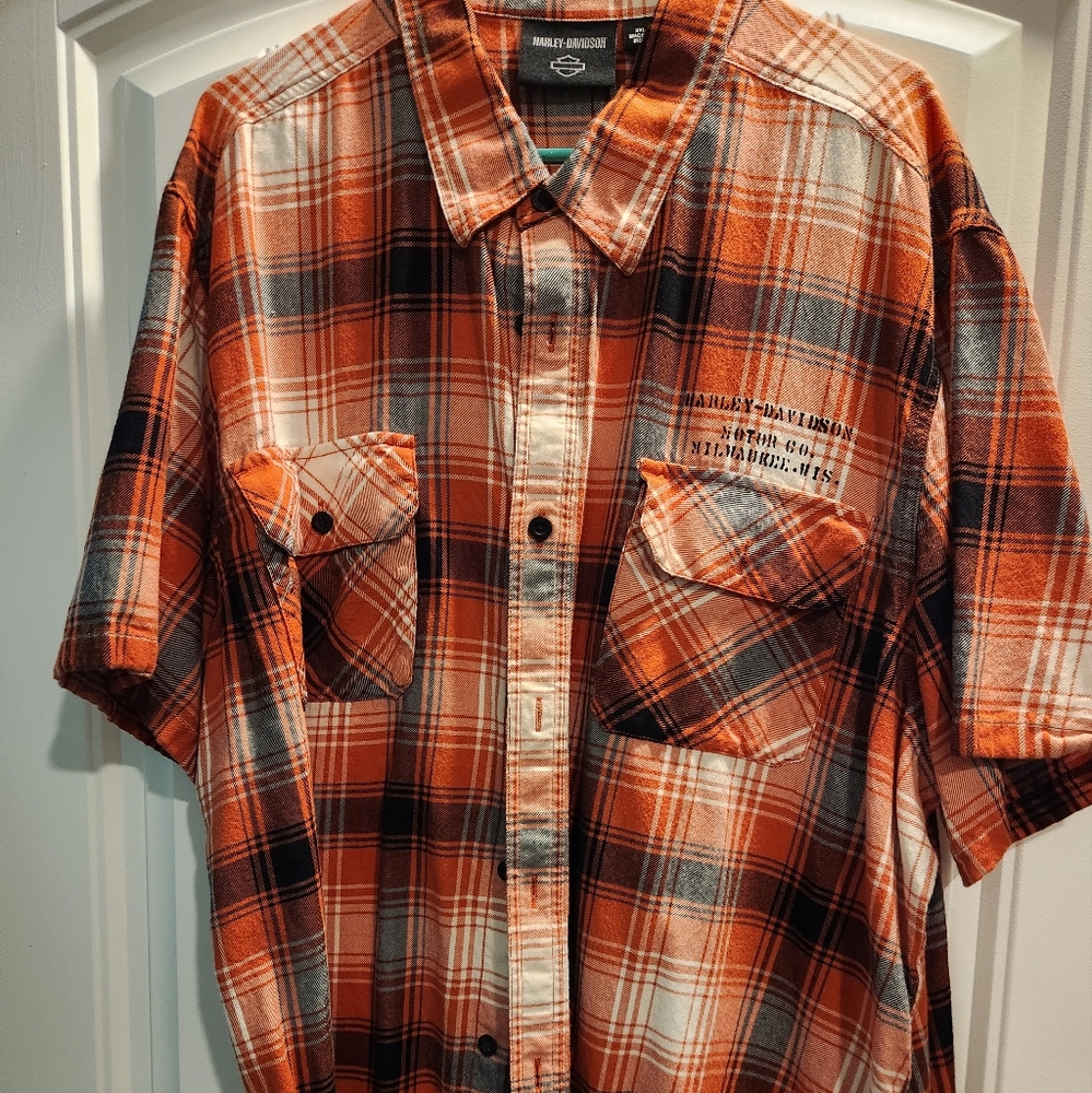Mens Harley Davidson button up